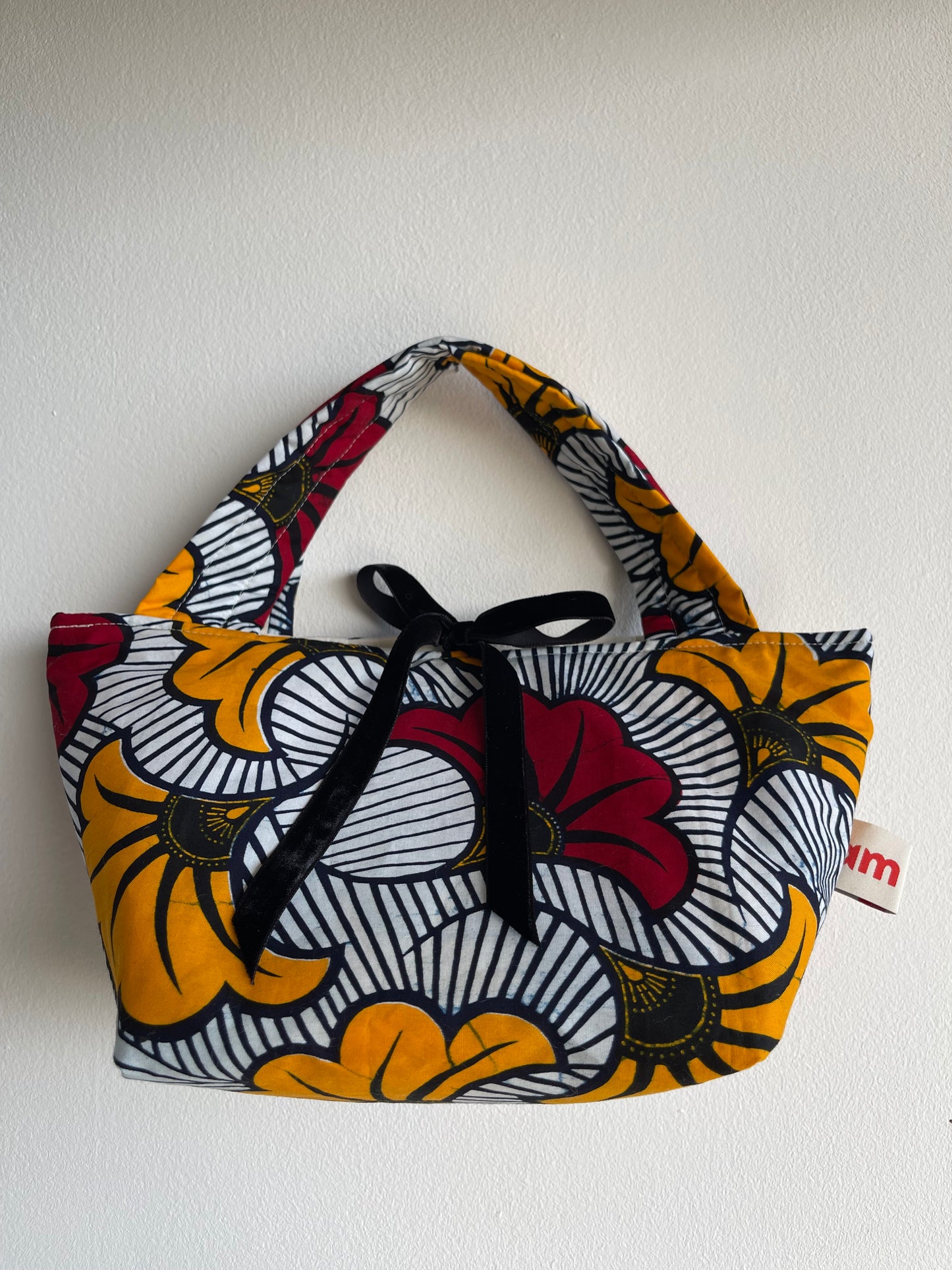 Chance Redš Quilted printedĀ Small Cotton Tote